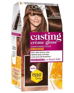 Loreal Paris Casting Creme Gloss Hair Color 400 Dark Brown
