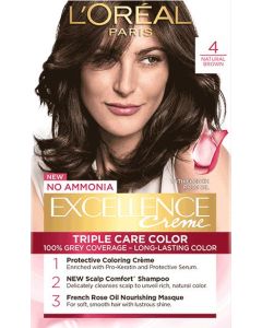 Loreal Paris Excellence Creme Hair Color 4 Natural Dark Brown