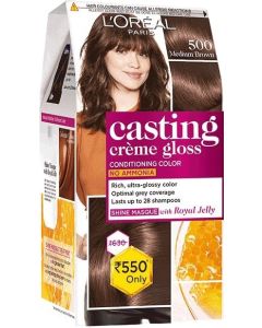 Loreal Paris Casting Creme Gloss Hair Color 500 Medium Brown