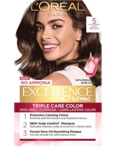 Loreal Paris Excellence Creme Hair Color 5 Light Brown