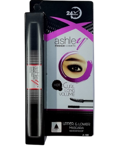 Ashley Premium Cosmetic Waterproof Upper And Lower Mascara A 188 Black