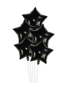 Black Star Foil Balloons