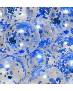 Blue Confetti Balloons