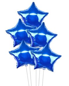 Blue Star Foil Balloons