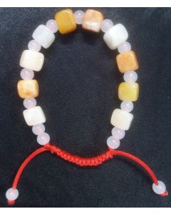 Colorful Jade And Quartz Beaded Bracelet