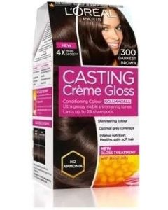 Loreal Paris Casting Creme Gloss Hair Color 300 Darkest Brown