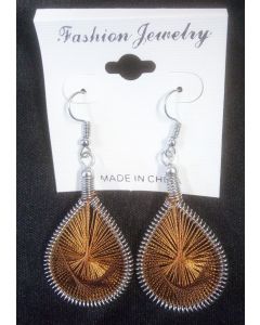 Dream Catcher Brown Thread Earings