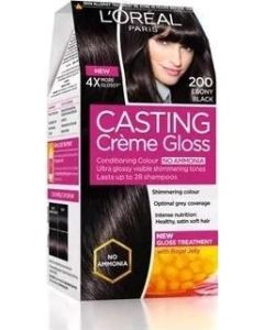 Loreal Paris Casting Creme Gloss Hair Color 200 Ebony Black