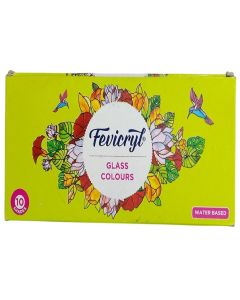 Fevicryl Water based Glass Colours 10 Shades