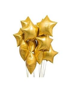 Gold Star Foil Balloons