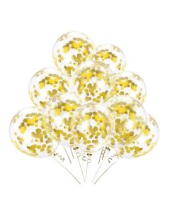 Golden Confetti Balloons