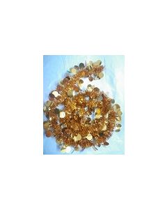 Golden Tinsel Garland Ribbon Round