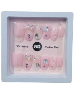 Kathleen 5D Fashion Nails Light Pink