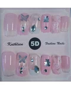 Kathleen 5D Fashion Nails Light Pink