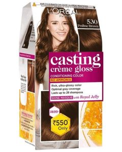 Loreal Paris Casting Creme Gloss Hair Color 530 Praline Brown