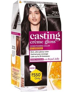 Loreal Paris Casting Creme Gloss Hair Color 200 Ebony Black