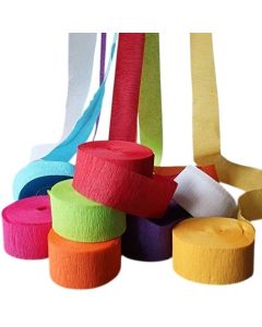 Multicolor Crepe Paper Streamer Ribbon