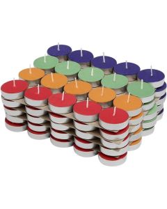 Multicolor Wax Tealight Candles