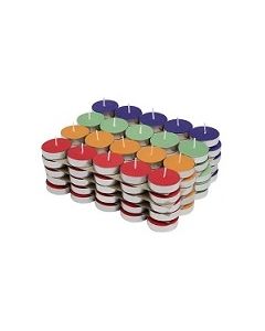 Multicolor Wax Tealight Candles