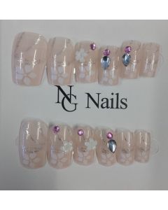 NG Nails Light Pink Nail Extension
