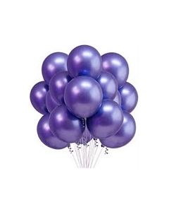 Purple Metallic Latex Balloons