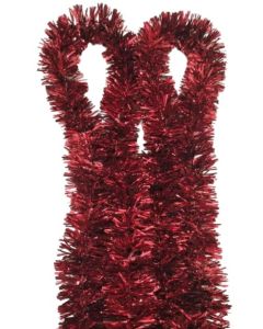 Red Tinsel Garland Ribbon Strings