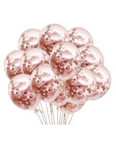 Rose gold Confetti Balloons