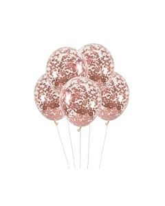 Rose gold Confetti Balloons