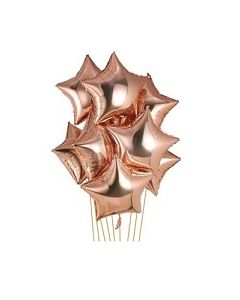 Rose Gold Star Foil Balloons