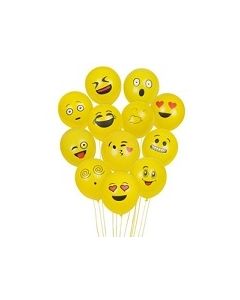 Smiley Emoji Latex Balloons