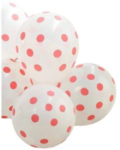 White Polka Dot Balloons