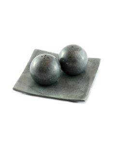 Stone Salt and Pepper Shakers