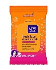 Clean And Clear Cleansing Sheets 60 Sheets