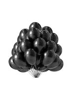 Black Metallic Latex Balloons