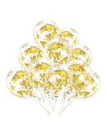 Golden Confetti Balloons