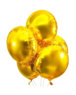Golden Round Shape Foil Balloons