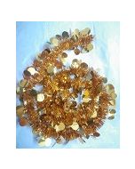 Golden Tinsel Garland Ribbon Round