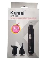 Kemei Three In One Nose And Hair Trimmer