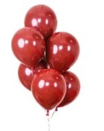 Red Metallic Latex Balloons