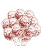 Rose gold Confetti Balloons