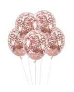 Rose gold Confetti Balloons