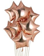 Rose Gold Star Foil Balloons