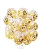 Gold Confetti Balloons